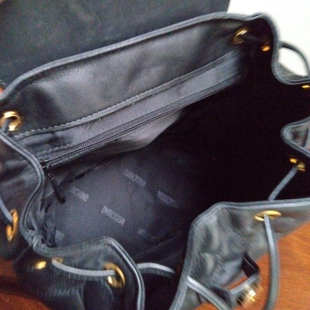 美品❗️　MOSCHINO　ヴィンテージ　キルティングレザー　リュック　ハート