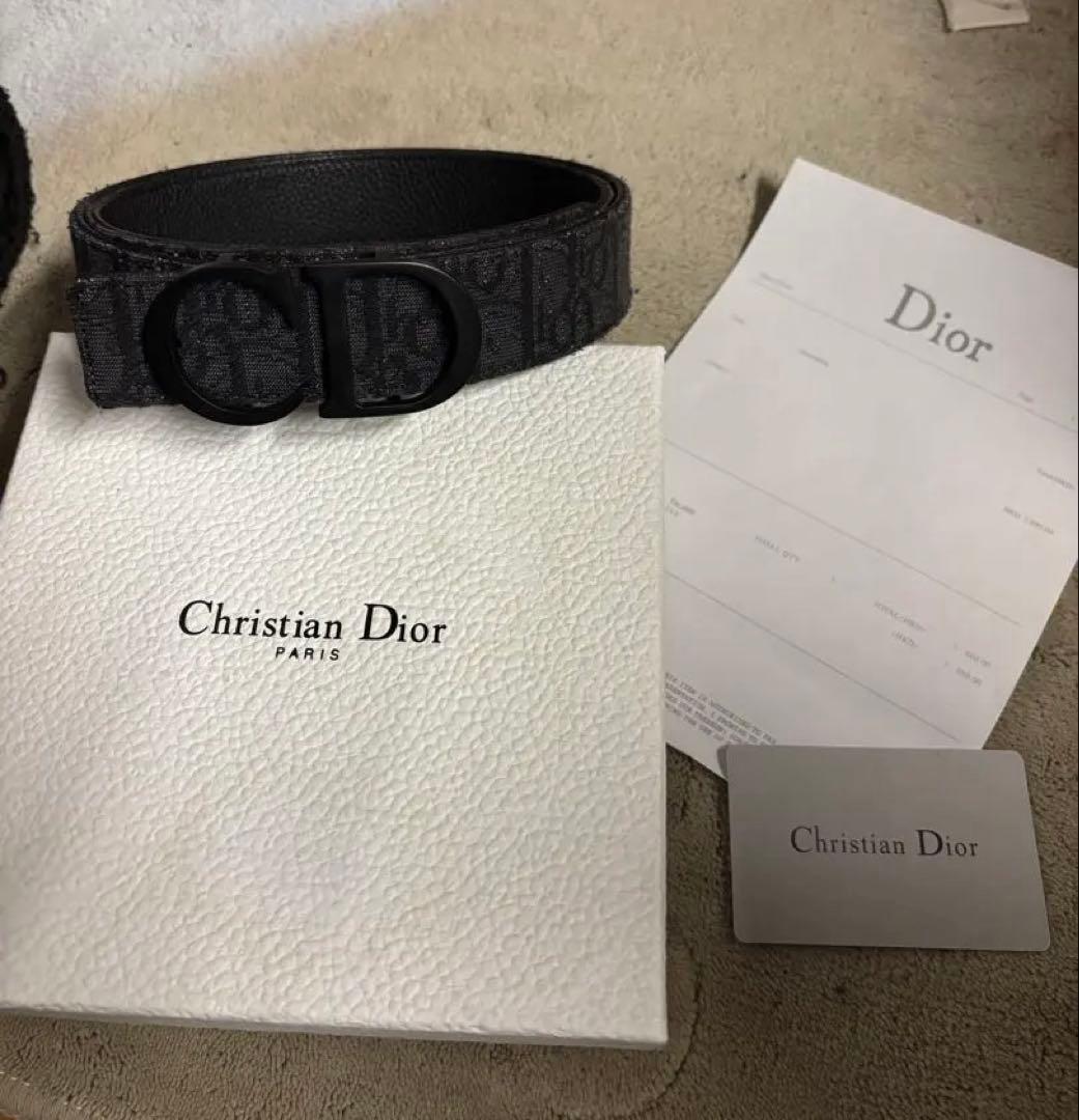 W*m様 Christian Dior ロゴベルト モノグラム ブラック オール