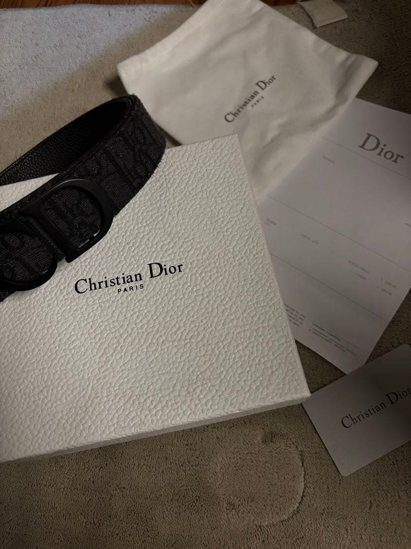 W*m様 Christian Dior ロゴベルト モノグラム ブラック オール