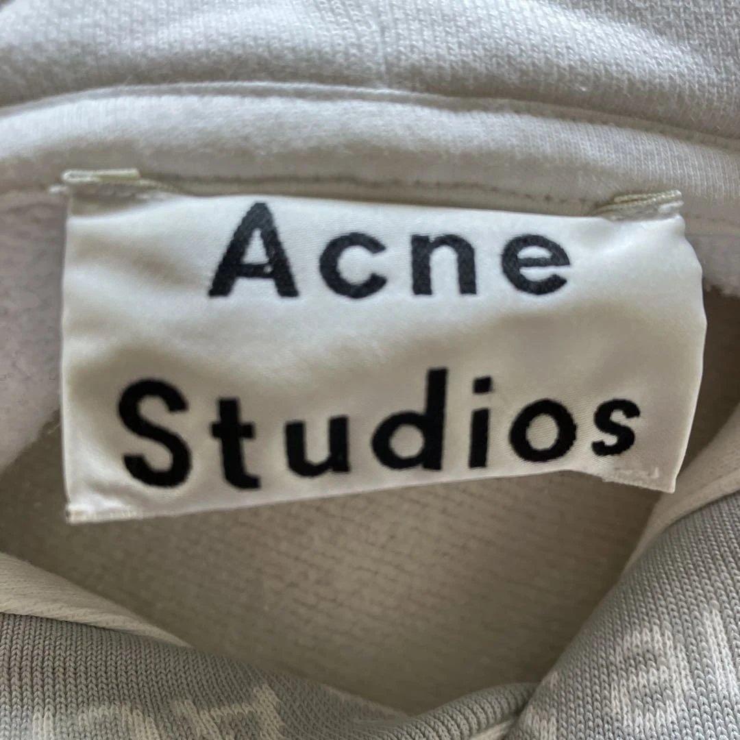 ACNE STUDIOS アクネストゥディオスロゴテープスウェットパーカー白S