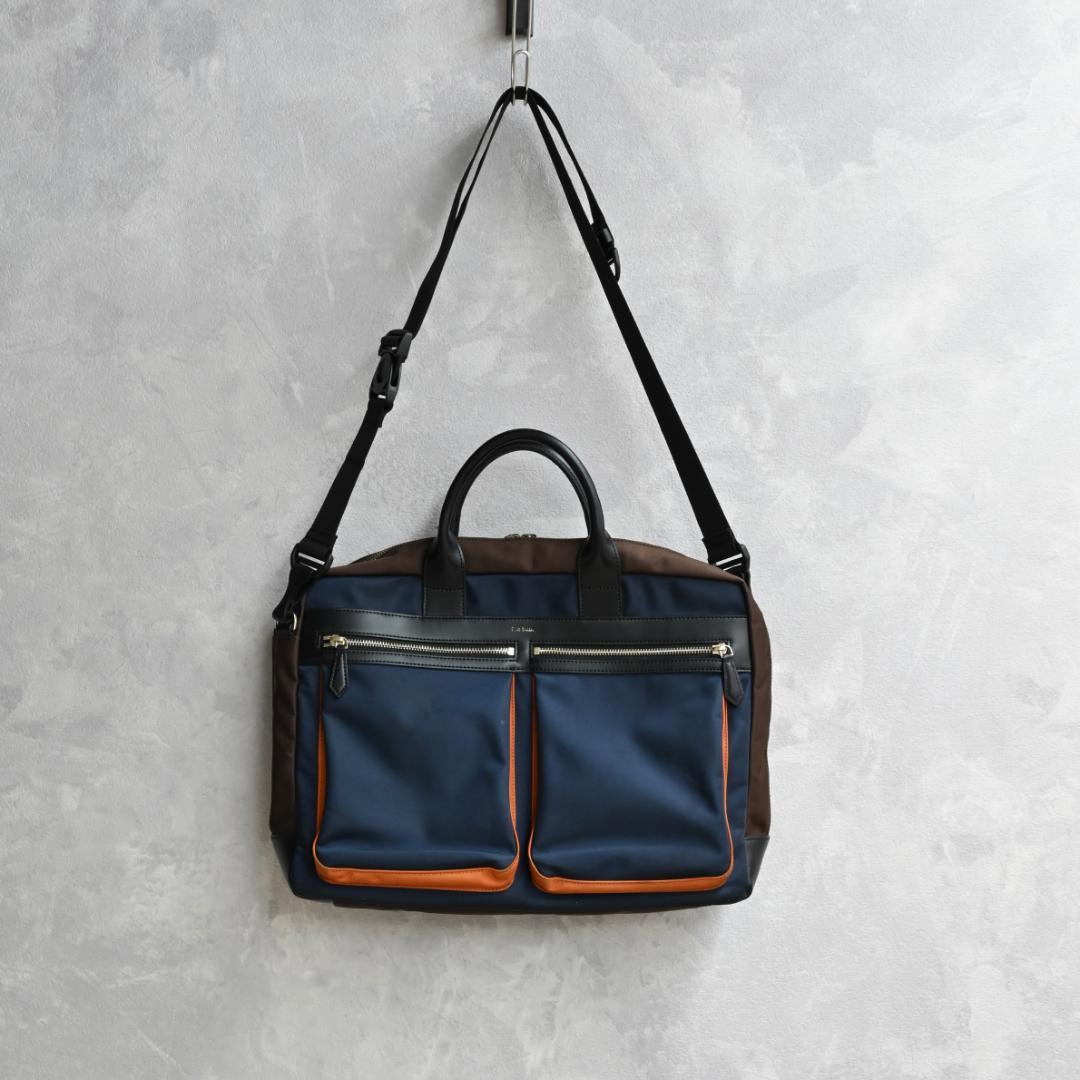【付属品欠品】PaulSmithビジネスバッグ ブリーフケース マルチカラー