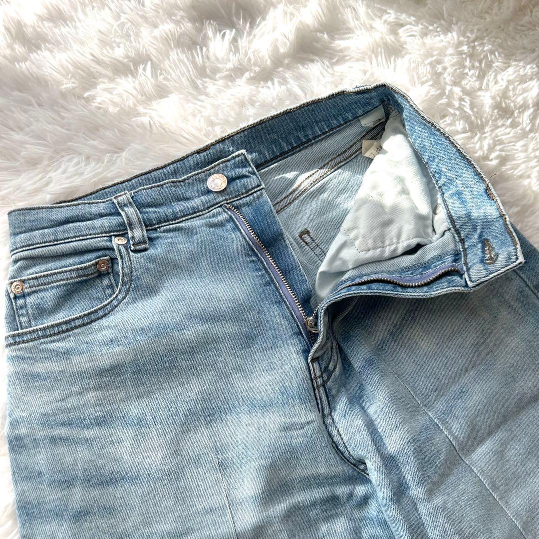 【人気完売品】anuans アニュアンス　センターダーツワイドデニムパンツ　1