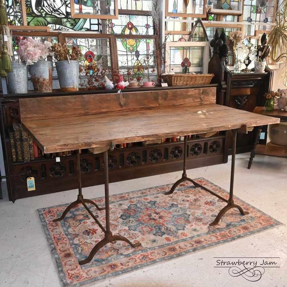 り*樹様 L3710-6 英国アンティーク ファームテーブルアトリエ テーブル