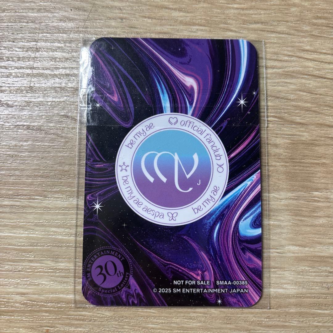 aespa ニンニン　 公式ファンクラブカード K-POP 30周年記念