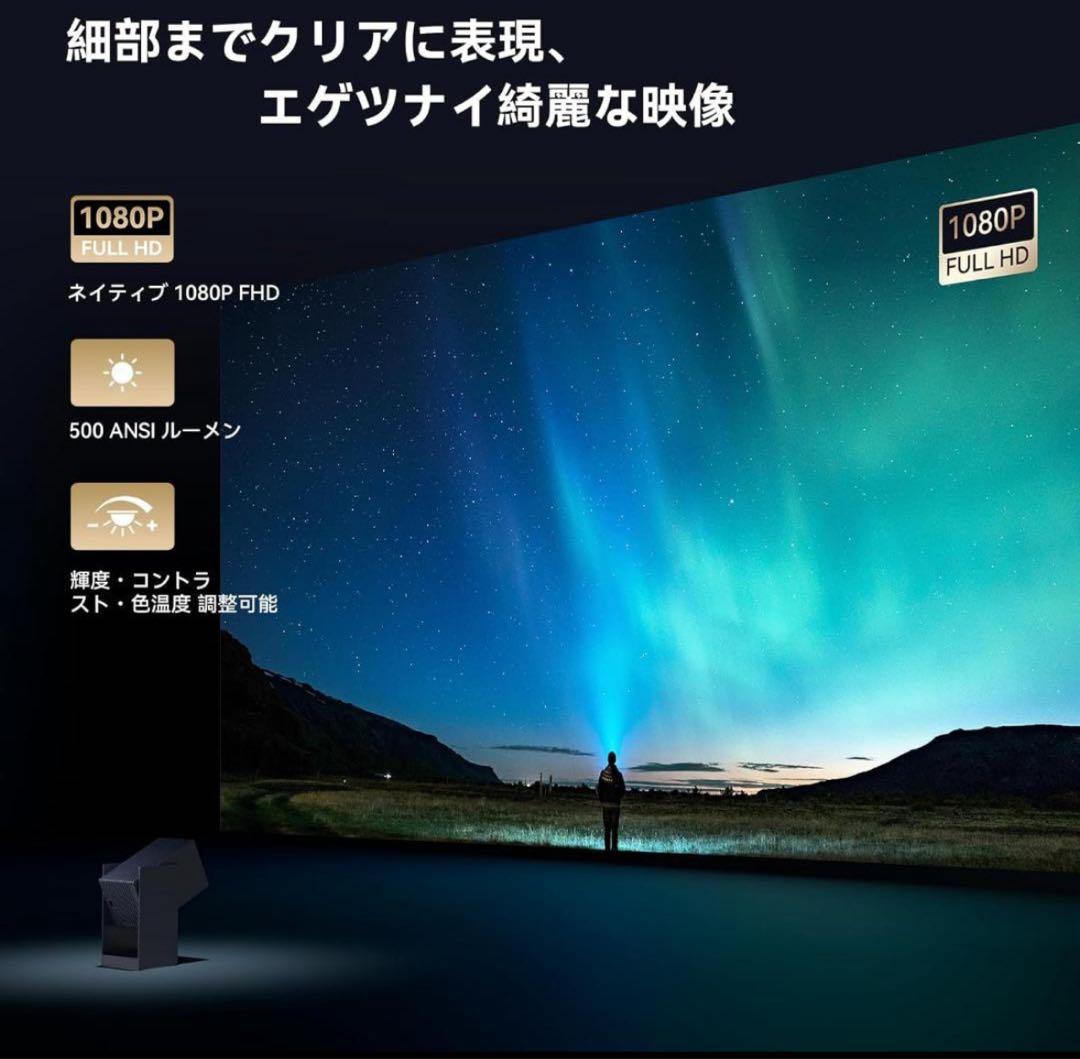 プロジェクター Wanbo Cube 2 Pro 天井投影 ミッドナイトブルー