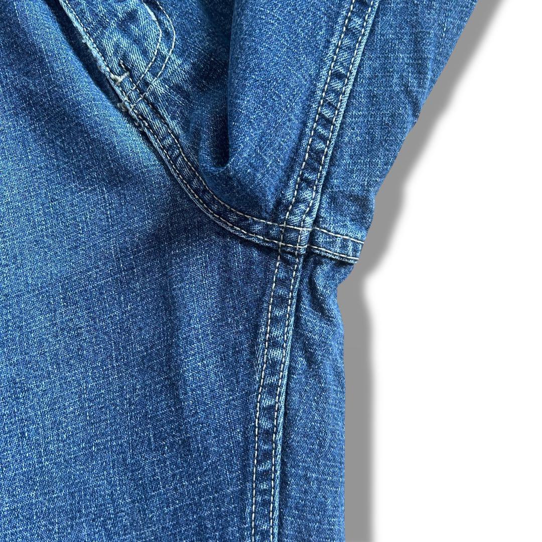 90s Anchor Blue アンカーブルー 極太 デニム ダブルニー W36