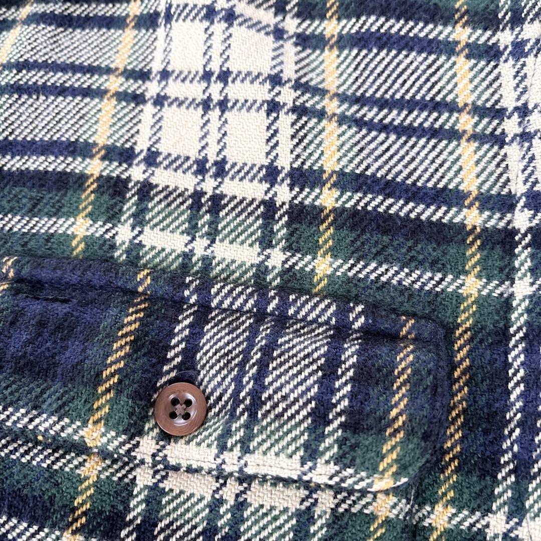 ダブルアールエル　シャツ　メンズ　L チェック 大きいサイズ　美品　ネルシャツ