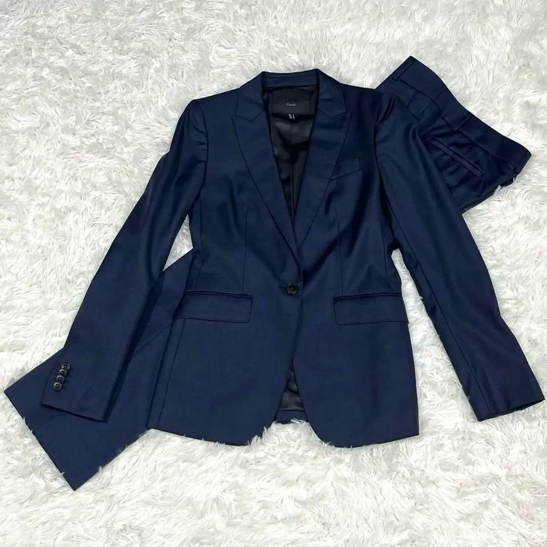 『美品』iCB コンプリート セットアップスーツ 7 高級ラインロロピアーナ濃紺