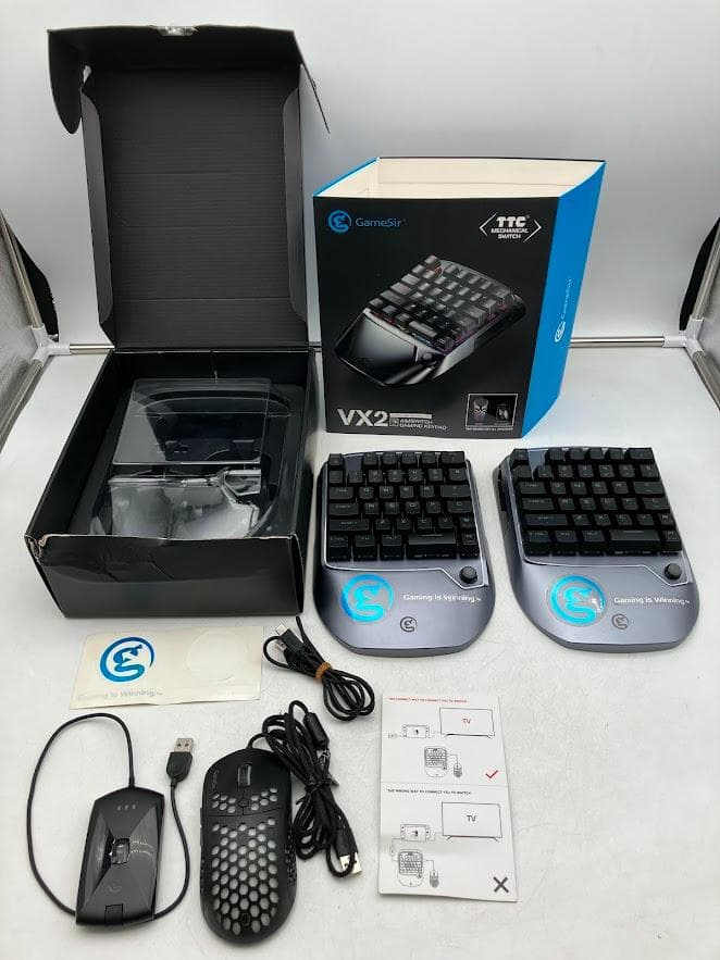 GameSir VX2 分割型キーボード 片手ゲーミングキーボード＆マウス