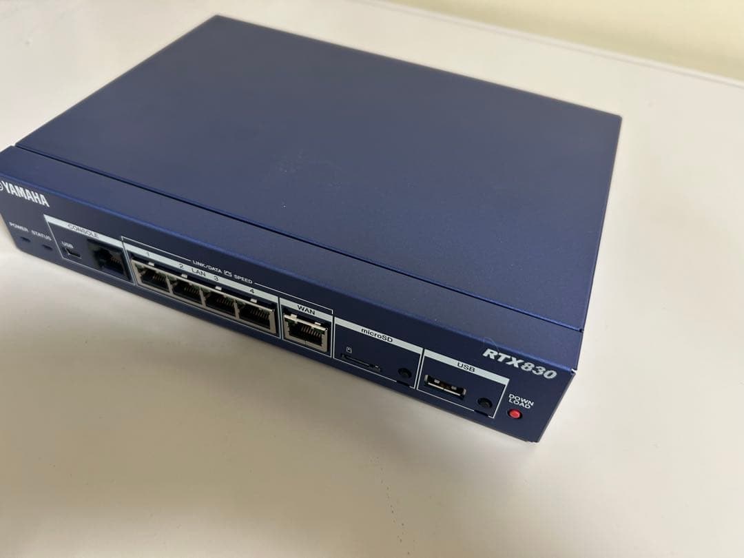 【美品】使用感無し　YAMAHA RTX830 有線LANルーター