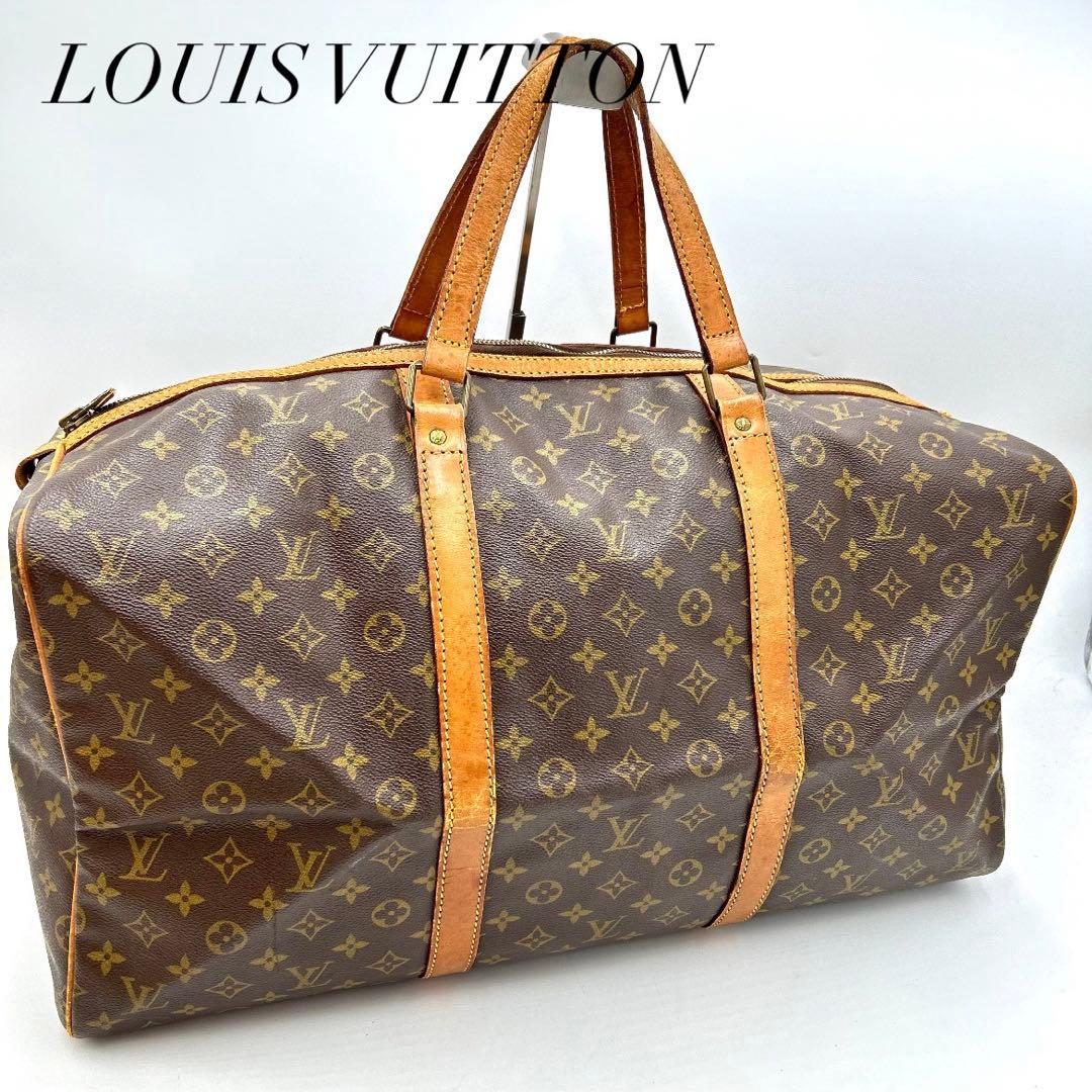 【鑑定済】 ルイヴィトン サックスープル55 モノグラム ボストンバッグ