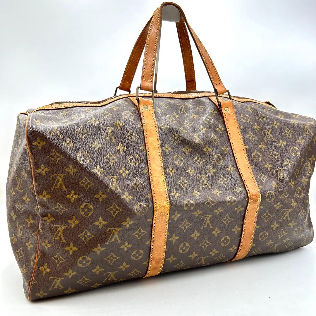 【鑑定済】 ルイヴィトン サックスープル55 モノグラム ボストンバッグ