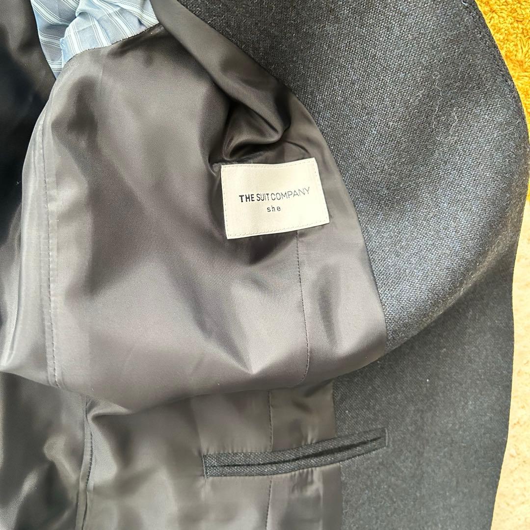 未使用　スーツカンパニー　レディーススーツ　セットアップ　3点セット　ネイビー