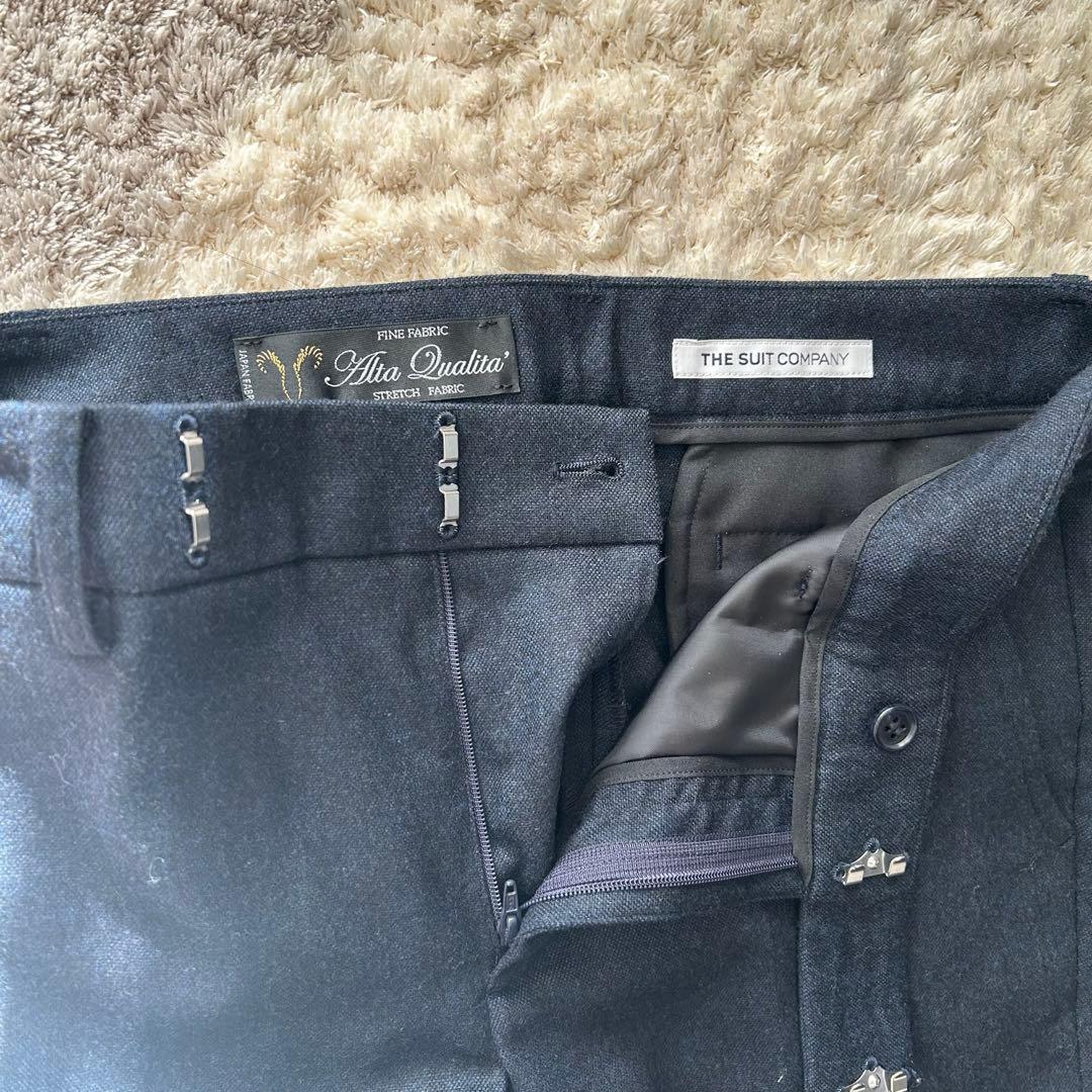 未使用　スーツカンパニー　レディーススーツ　セットアップ　3点セット　ネイビー