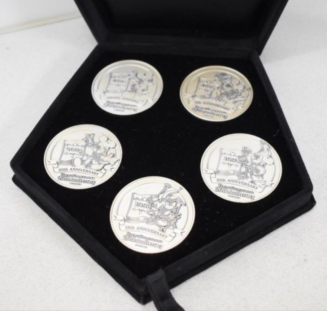 東京ディズニーランド20周年記念 純銀メダル 5枚　限定326セット