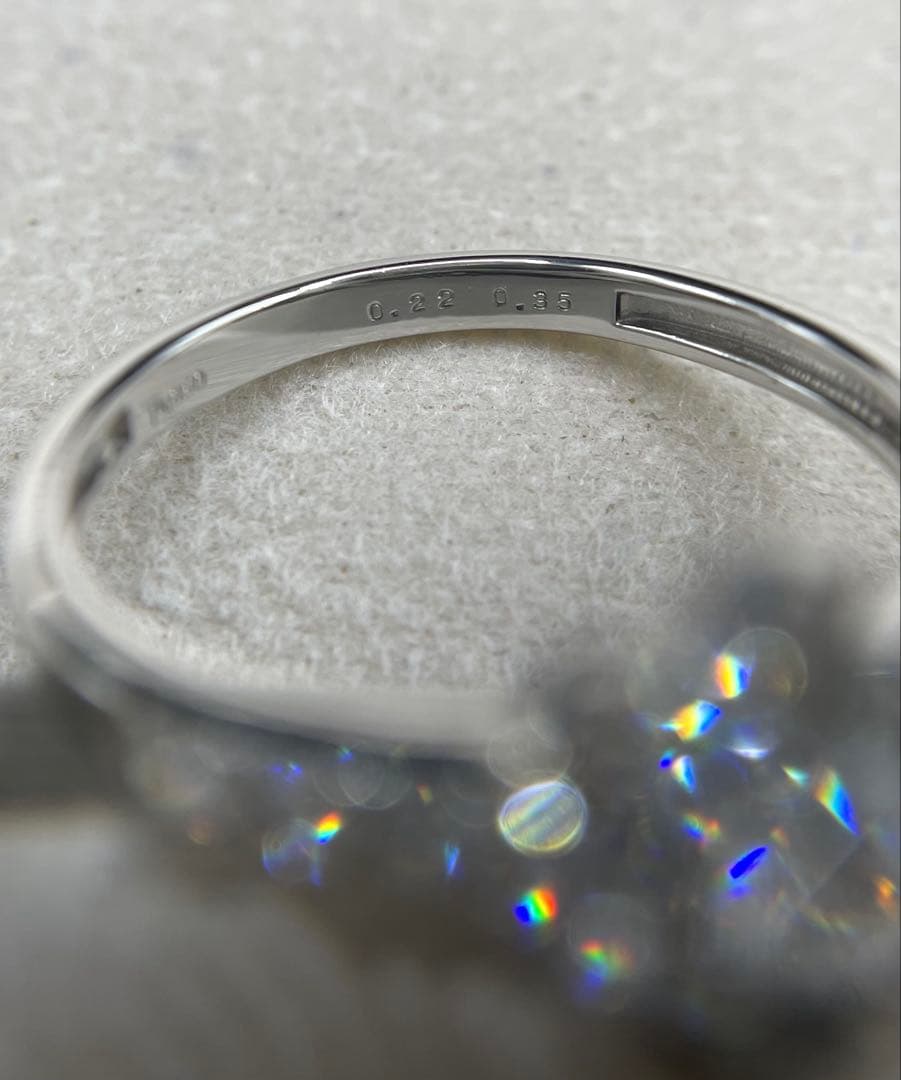 KeiJA172★高級 ダイヤモンド0.57ct pt950 鑑定書付