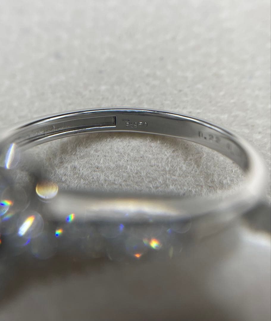 KeiJA172★高級 ダイヤモンド0.57ct pt950 鑑定書付
