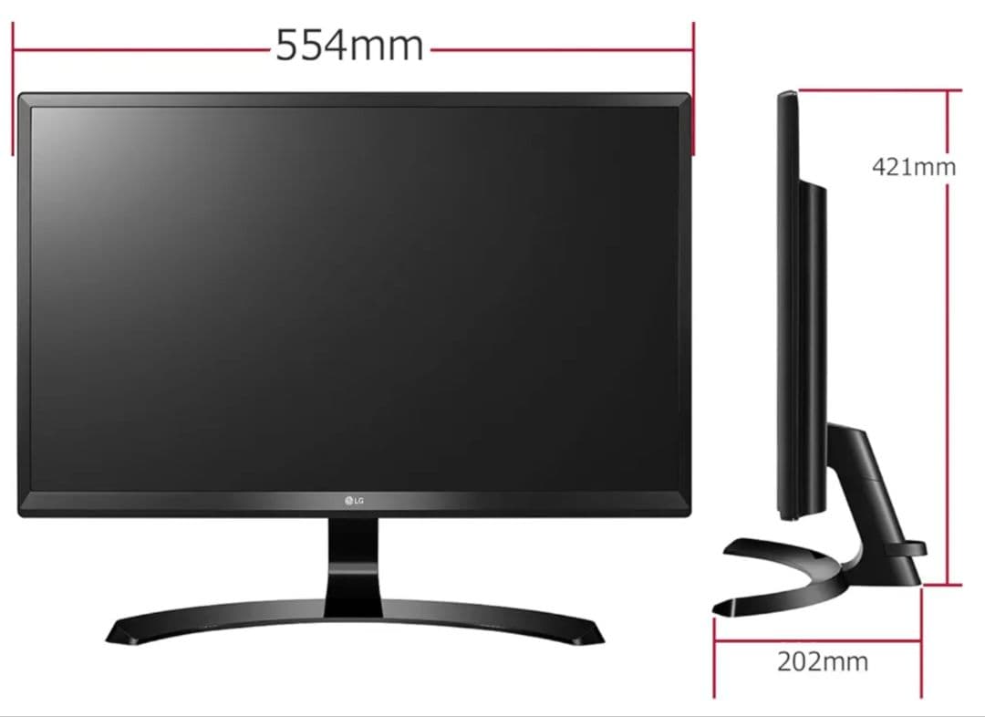 LG 4Kディスプレイ 24UD58-B 23.8インチ
