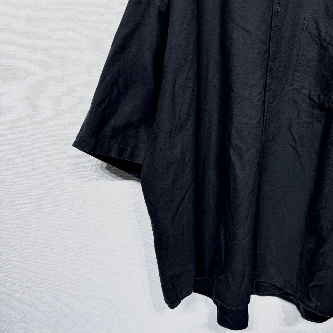 Graphpaper グラフペーパー バンドカラーシャツ ブラック コットン