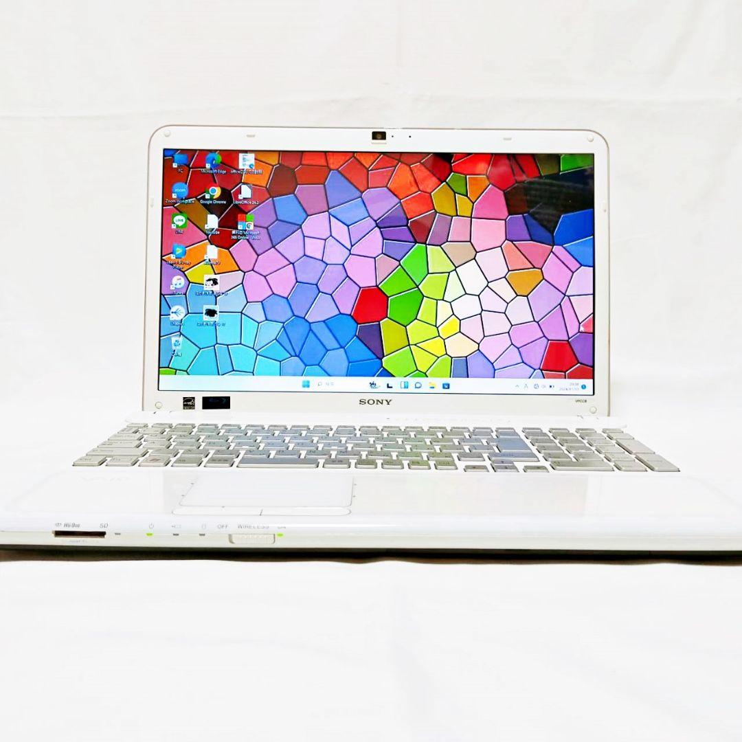訳あり✨美品VAIO✨新品SSD512G・メモリ8Gで爆速！設定済ノートパソコン