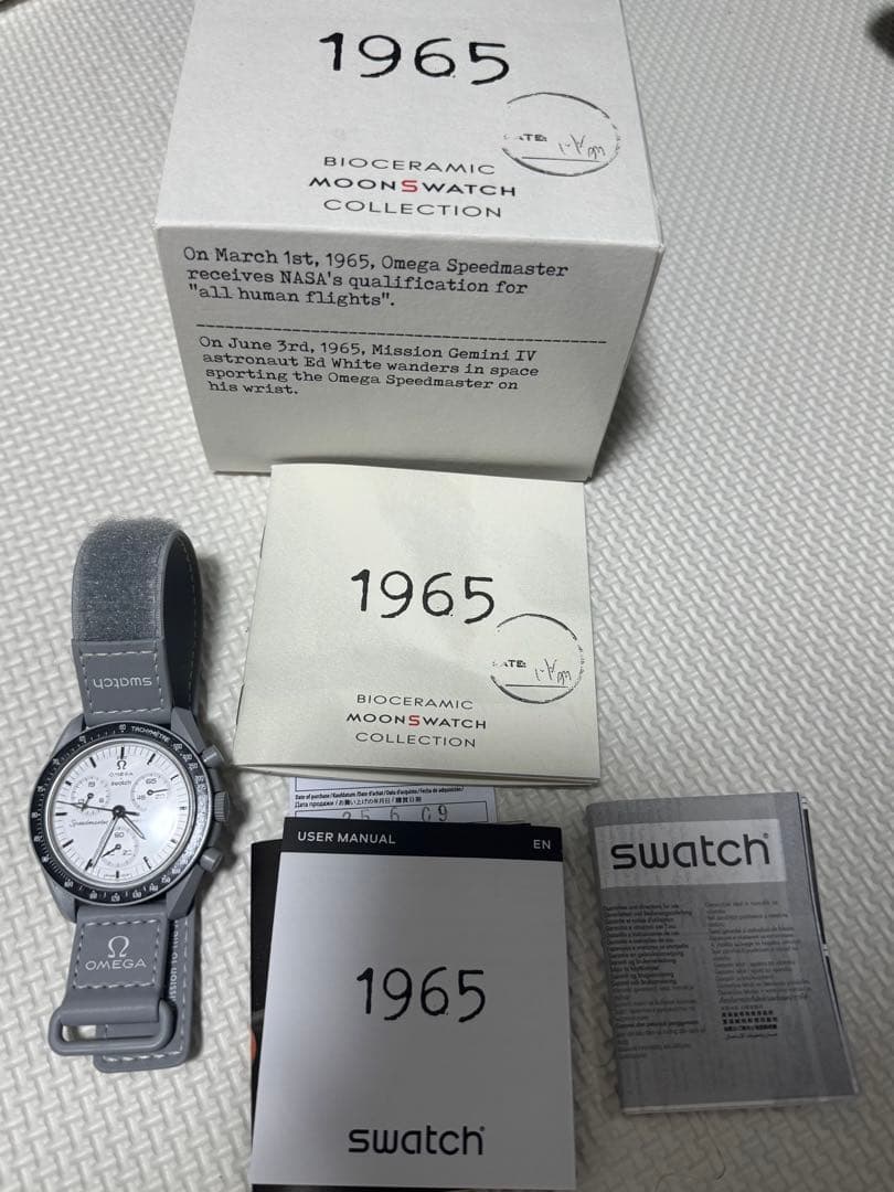 時計 Omega Swatch 1965 Bioceramic MoonSwatch