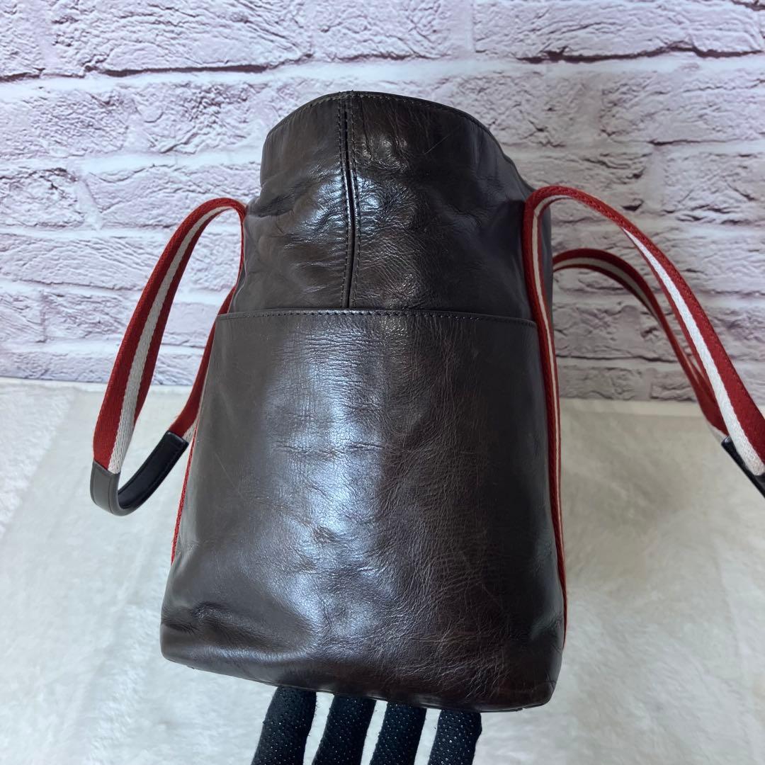 美品✨バリー トレインスポッティング A4 サイドポケット トートバッグ 本革