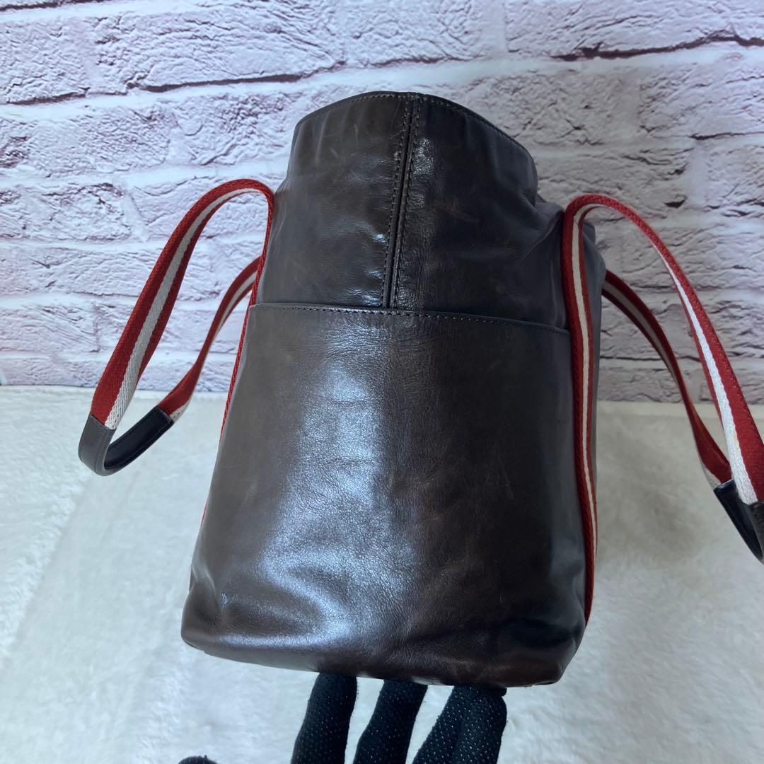 美品✨バリー トレインスポッティング A4 サイドポケット トートバッグ 本革