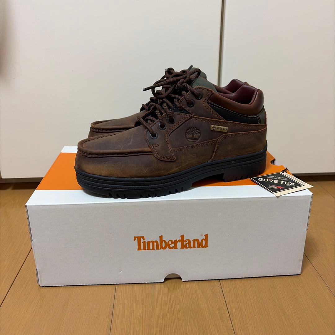 靴 timberland moc toe brown