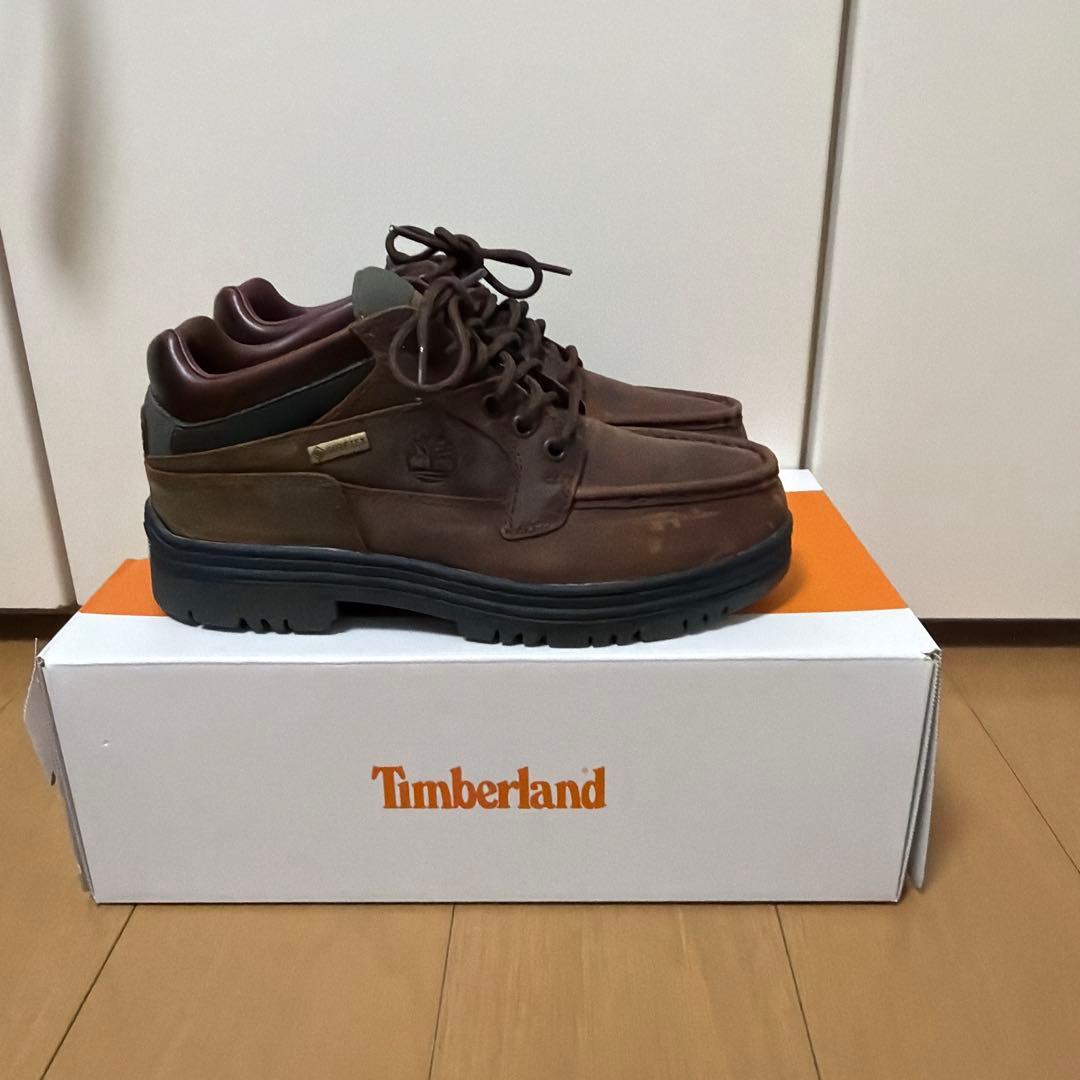 靴 timberland moc toe brown