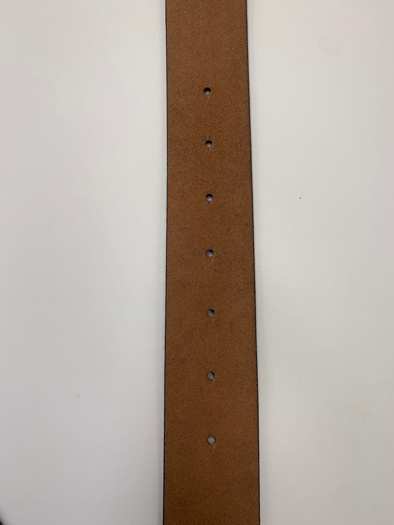 【美品】グッチ　GUCCI ダブルGロゴ ブラックレザーベルト　シルバー P55