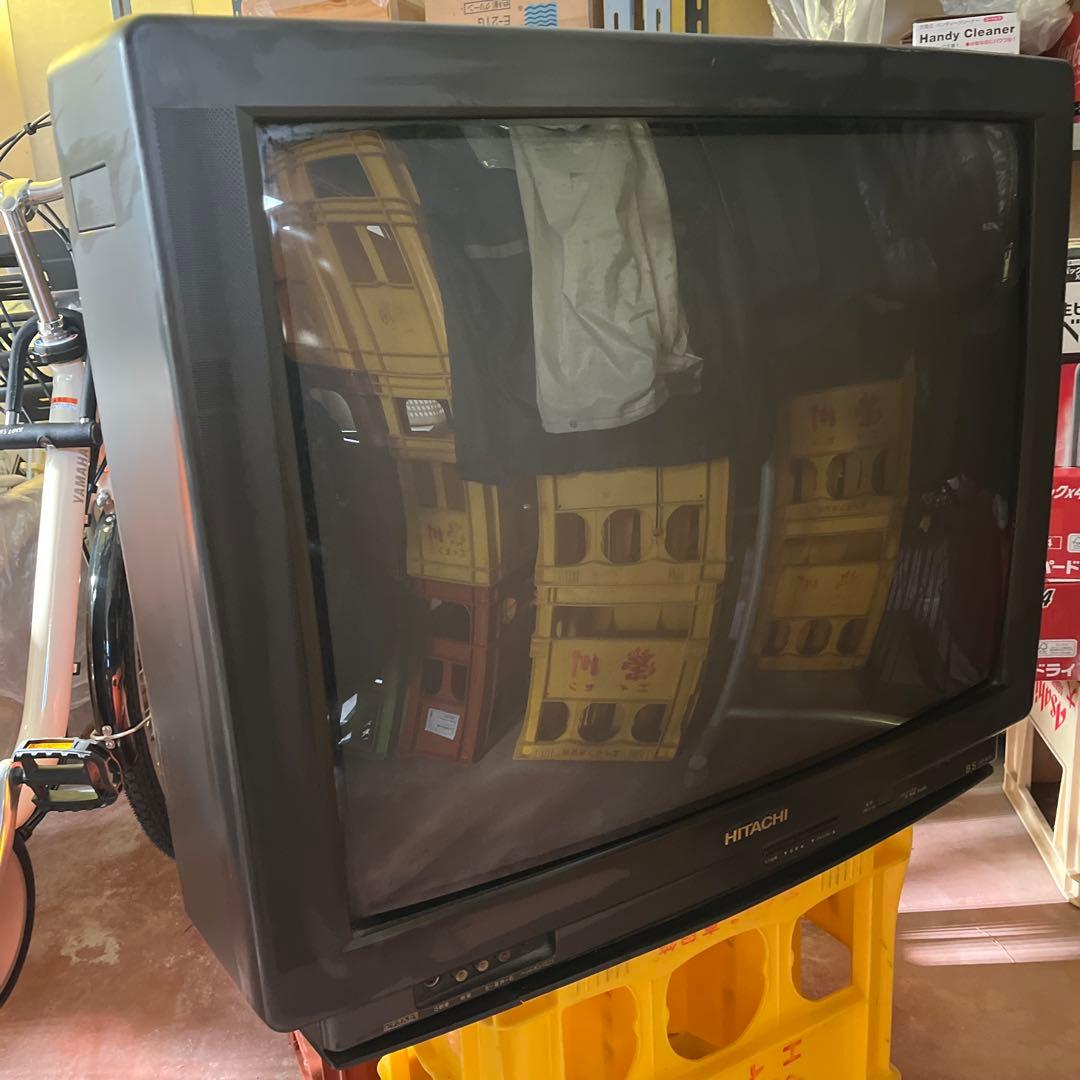 HITACHI 大型湾曲ブラウン管テレビ