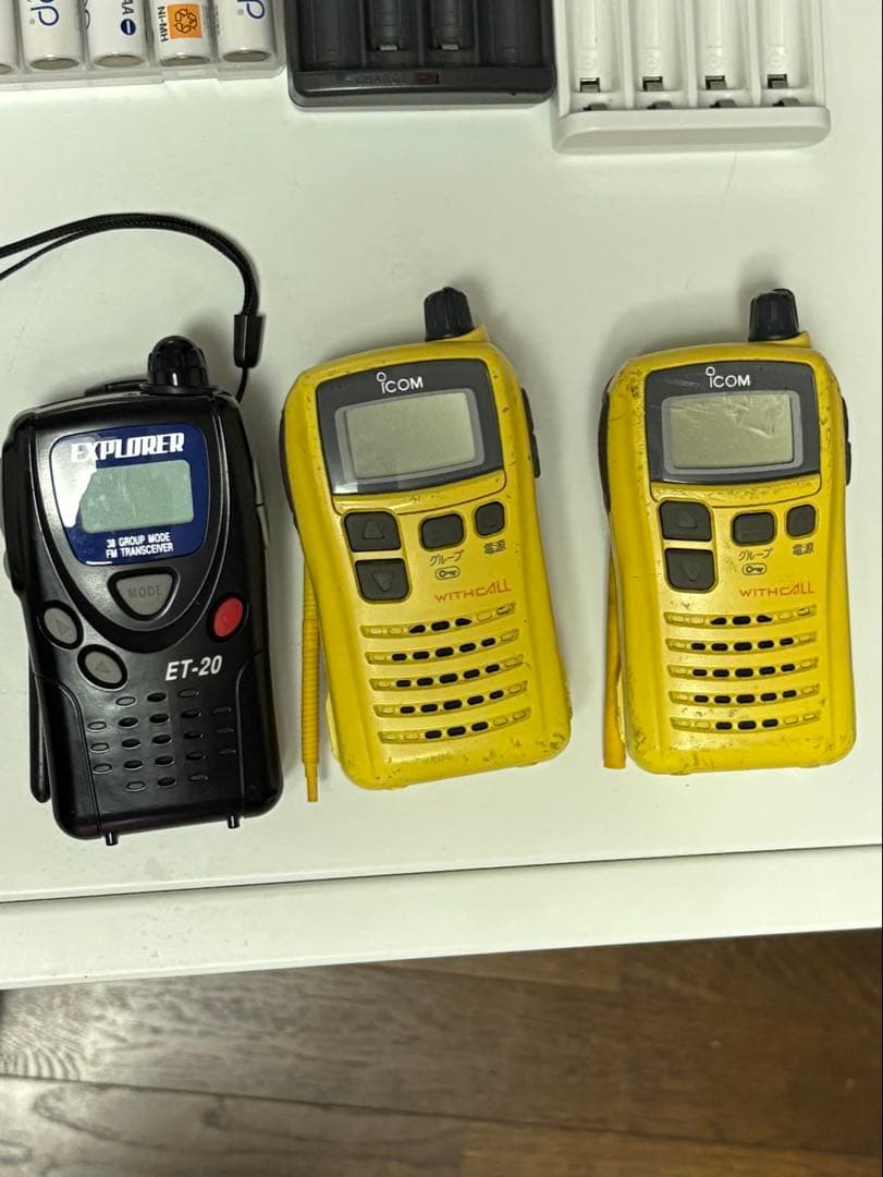 特定省電力トランシーバー１０台セット エネループおまけ　電池の数追加