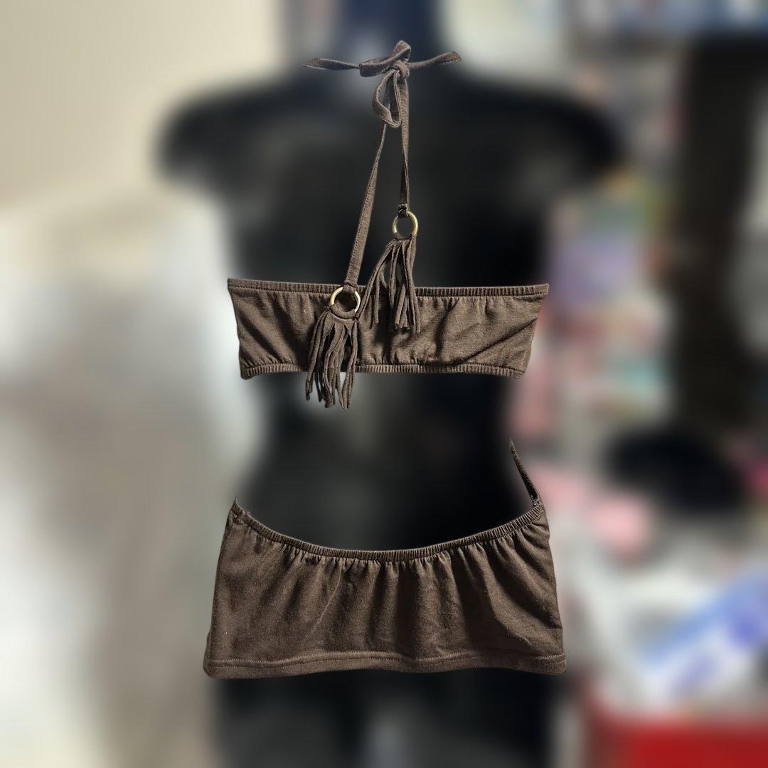 ギャル系　d.i.a フリンジキャミソール