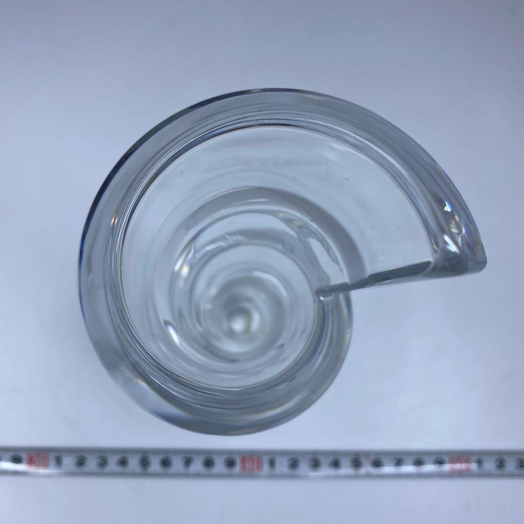 専用バカラ　スパイラル花瓶　共箱　高さ21.2㎝　東Y6-1008☆1Fトヒルサ