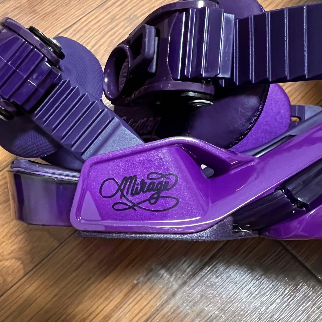 【SALOMON】MIRAGE スノーボード ビンディング パープル Mサイズ