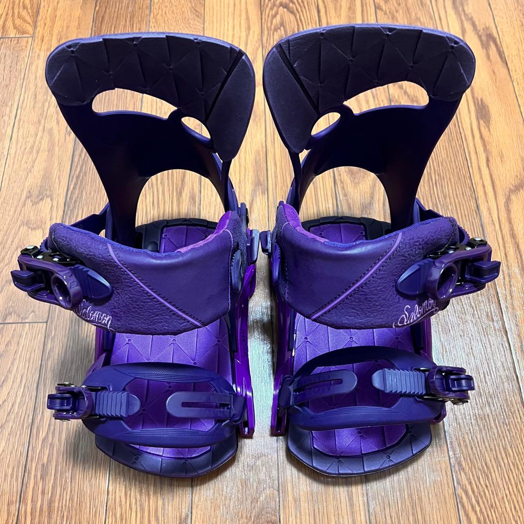 【SALOMON】MIRAGE スノーボード ビンディング パープル Mサイズ