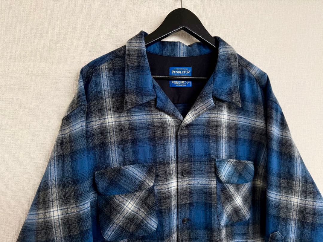 超スペシャル 90s ペンドルトン オンブレ チェック シャツ XXL ブルー