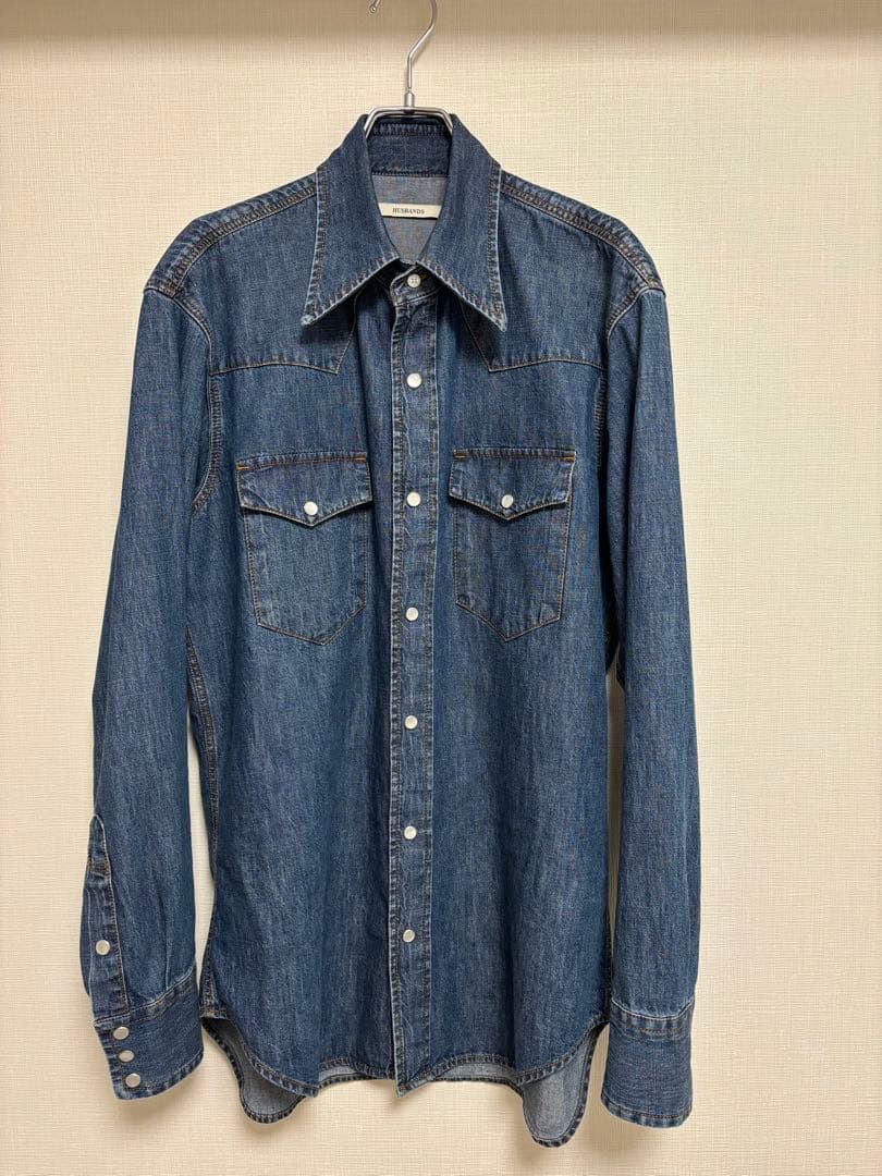 HUSBANDS ウエスタンデニムシャツ