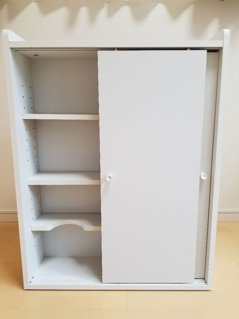 トイレ収納 ホワイト　スリム  トイレットペーパー収納 薄型