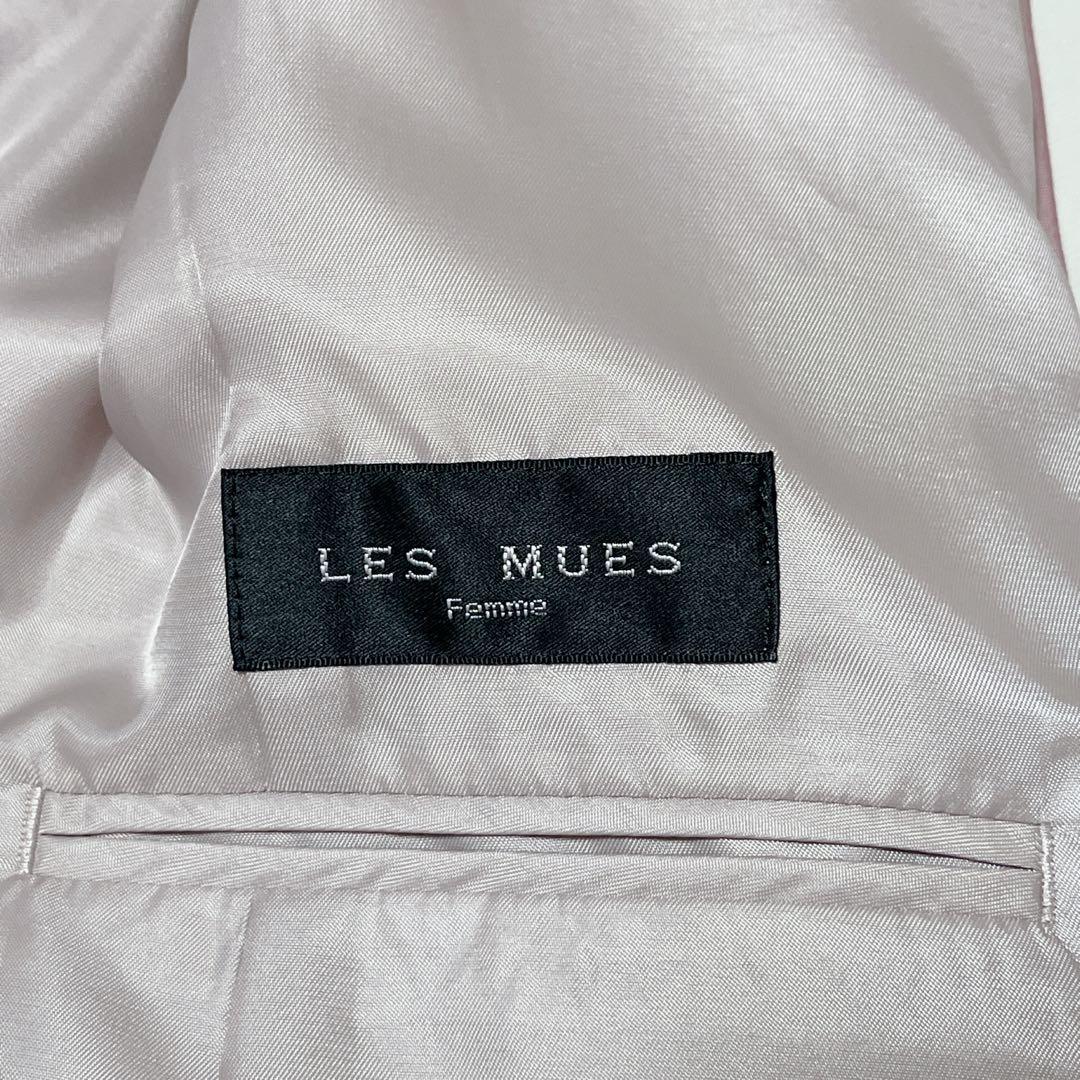 新品✨LES MUSE アオキ パンツスーツ ノーカラー ミワク 洗える S
