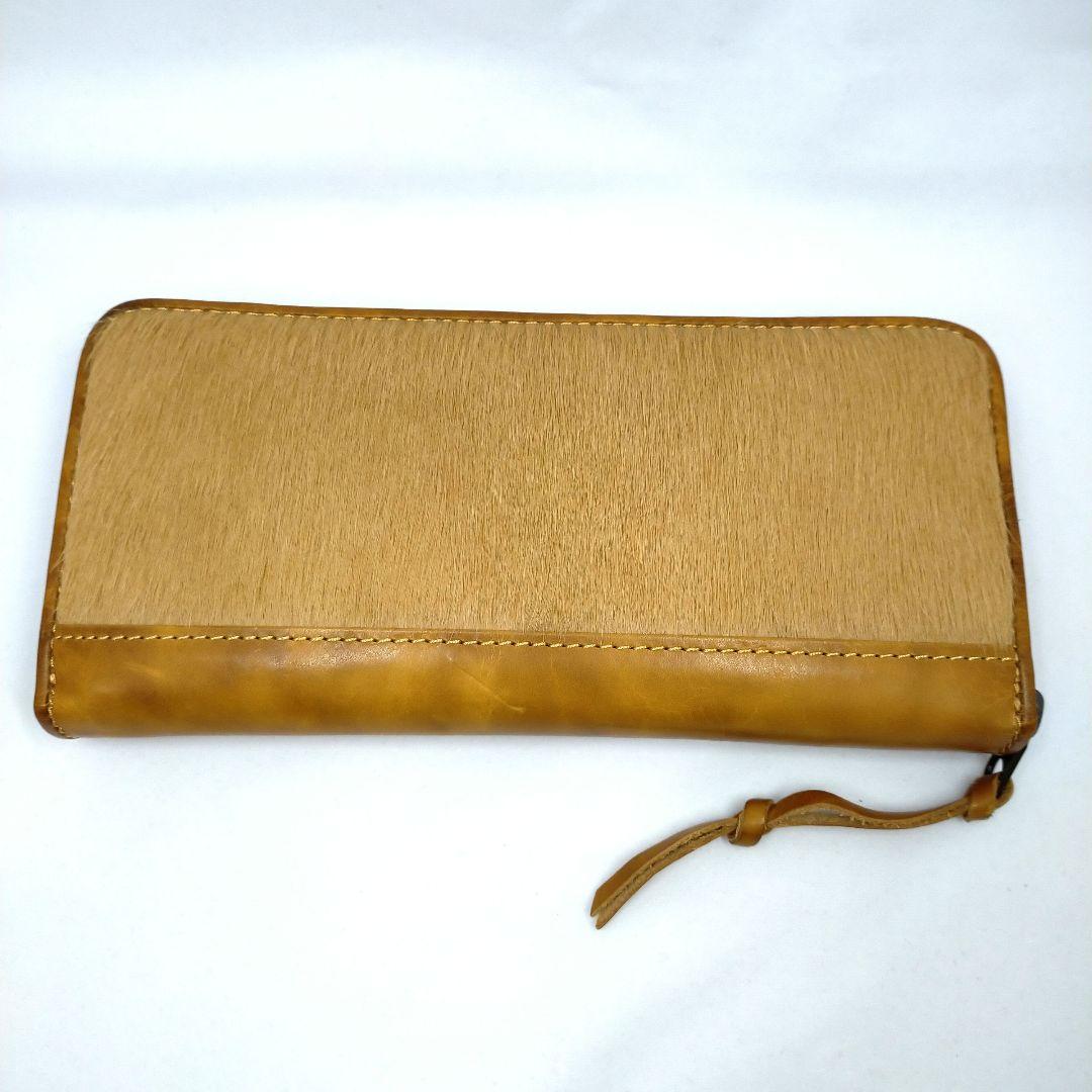 アインソフ　AinSoph DA1356-HKW 馬革ラウンドファスナー長財布