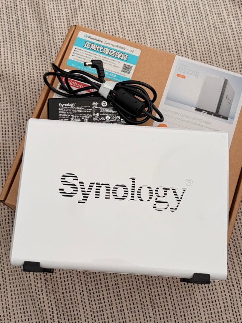 Synology DS220j NAS 本体＋電源アダプター 動作確認済み 美品
