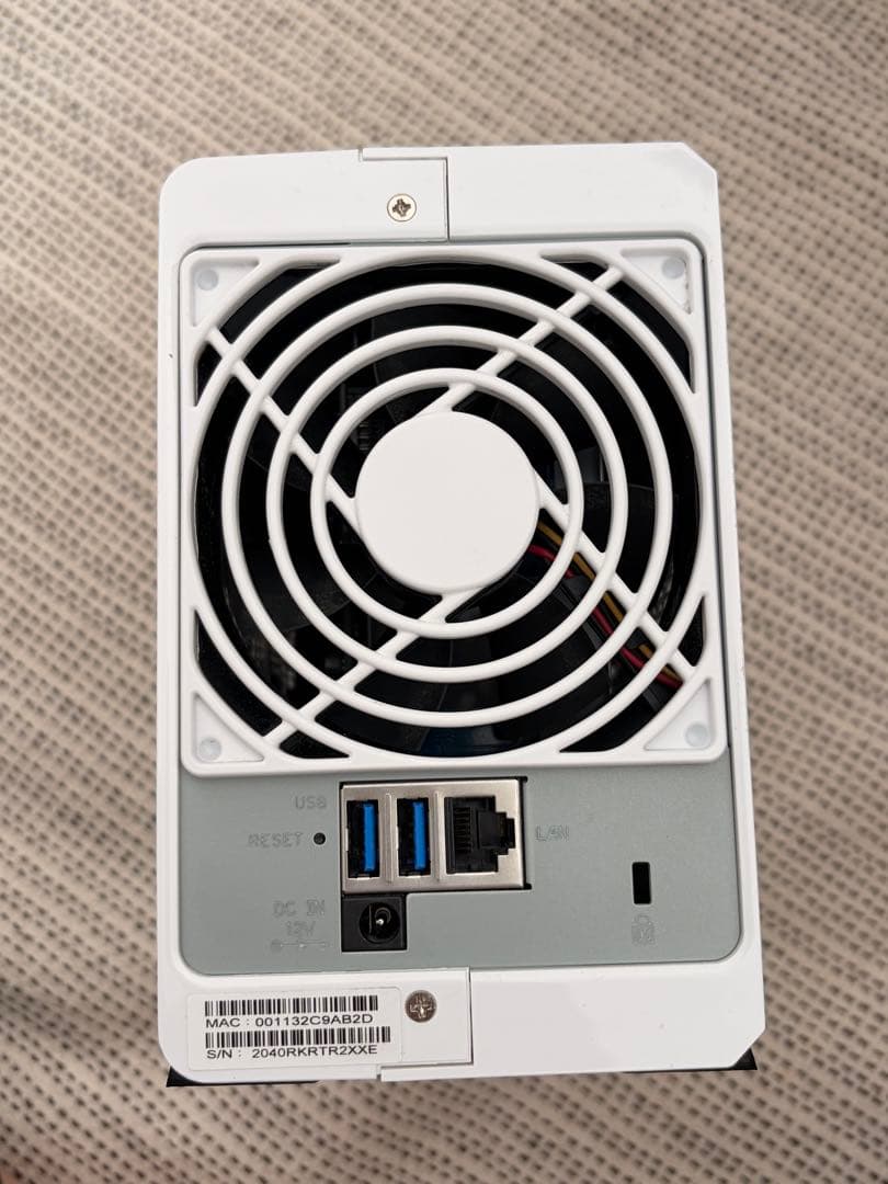 Synology DS220j NAS 本体＋電源アダプター 動作確認済み 美品