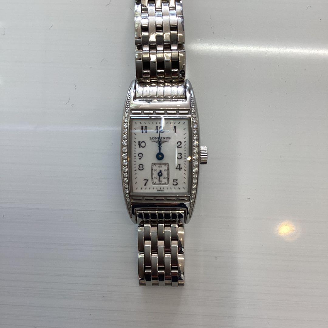 ロンジンシルバーダイヤ入り 長方形ケース 時計