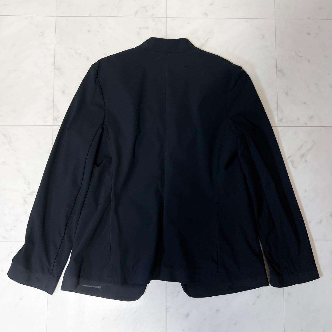 PLST×UNTITLED パンツスーツセットアップ ノーカラー ブラック L