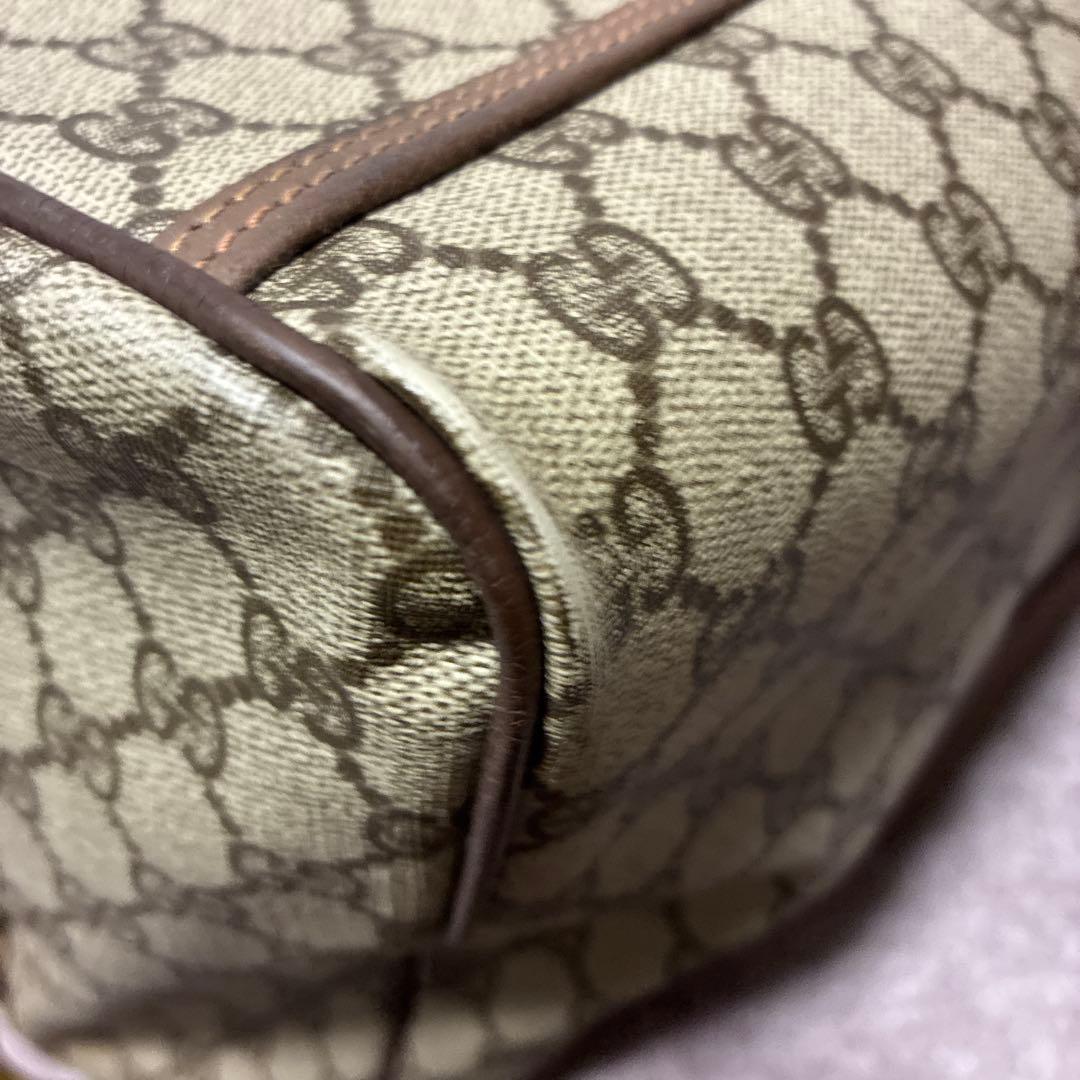 GUCCI GGキャンバス ボストンバッグ