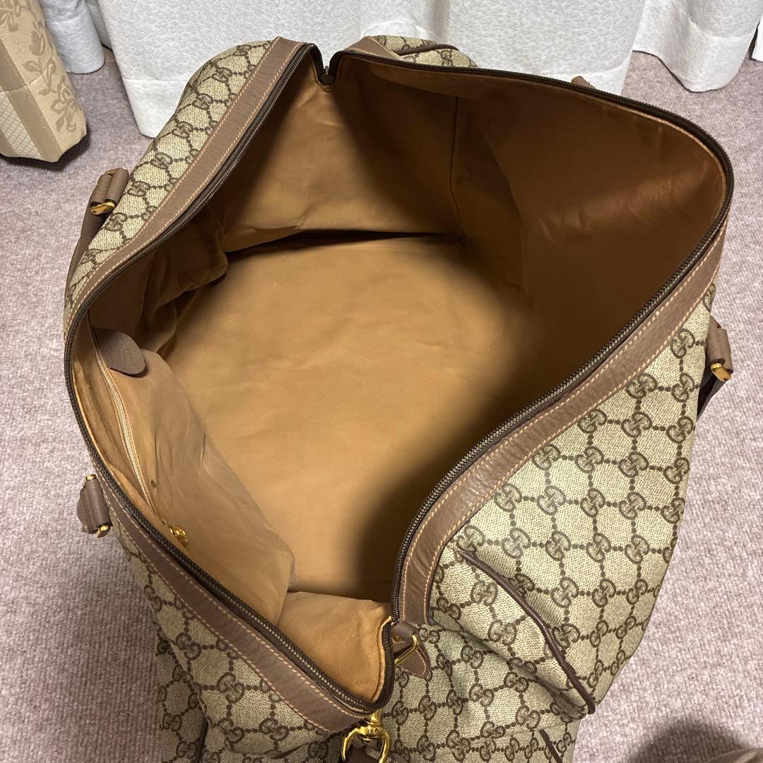 GUCCI GGキャンバス ボストンバッグ