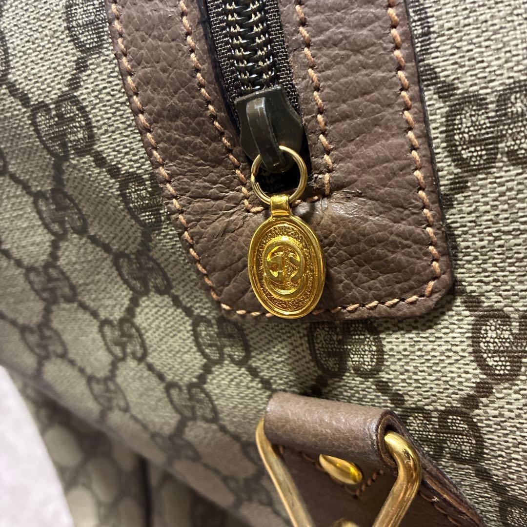 GUCCI GGキャンバス ボストンバッグ