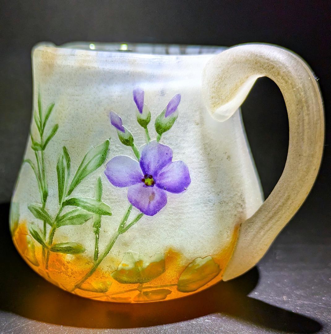 マッチー　ドーム・ナンシー 夜明けの菫の情景 ミニチュア水差 超絶技巧 ジ