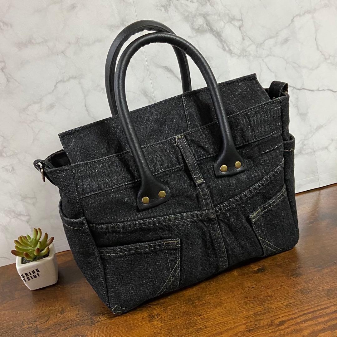 専用*No.28 デニムリメイク【デニムバッグ】ハンドメイド